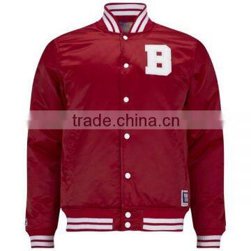 Custom Made Mens Varsity Satin Bomber Baseball Varsity Bomber Letterman School Winter Jacket Customize