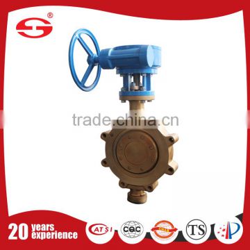 Manufacturers Hot Selling ANSI A216 WCB LT type Ductile Iron Butterfly Valve With Pneumatic Actuator butterfly valve