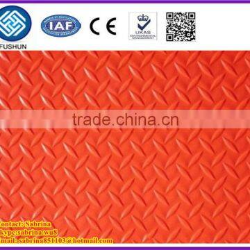 PVC waterproof outdoor mat/red leaf mats