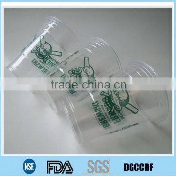 PET plastic cups,cold drinks PET cups and lids,printed ice cream PET plastic cups