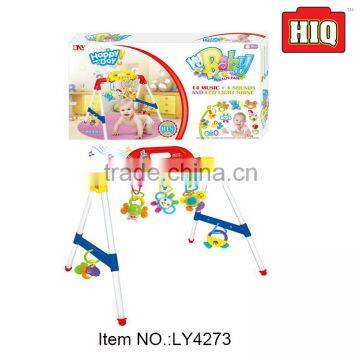 Battery operated colorful plastic rattles activity gym baby play gym