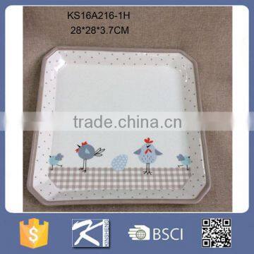 Ceramic Eco-friendly Stoneware Dinnerware Square plate