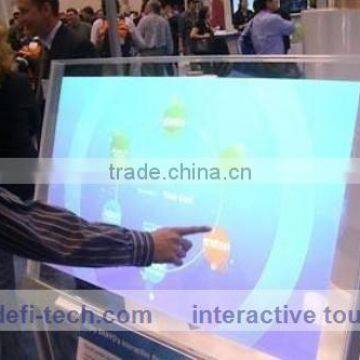 46" Interactive transparent touch foil, interactive touch foil for making shop window, advertising