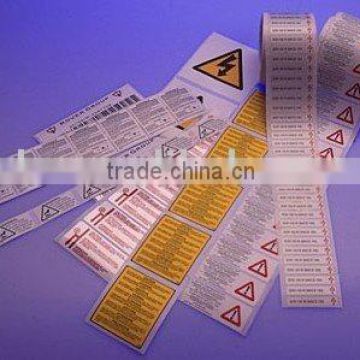 roll sticker /adhesive label for luggage