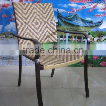 High Quality Aluminum Colored Rattan Coffee Chairs YC102
