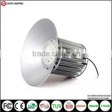 7 years warranty PF>0.95 120 degree price TUV saa 200w led high bay light