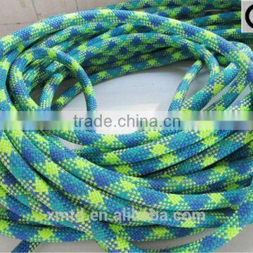 CE colored climbing rope dynamic static climbing rope