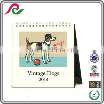 2014 Yearly Dog Desk Calendar Custom Made