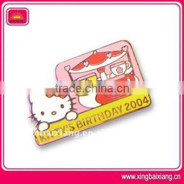 fashion zinc alloy animation style name badge display