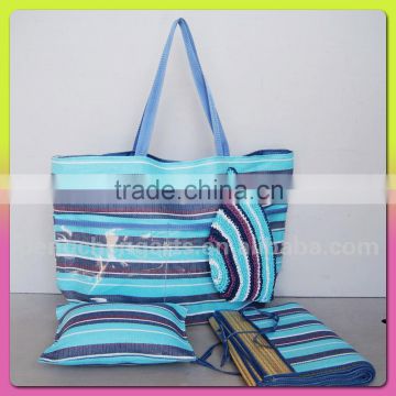 High-grade peper straw Beach bag with pillow and mat manufacturer