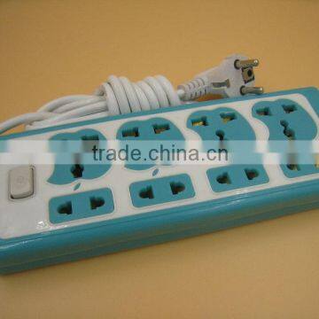 8 way outlet adapter power strip with UK US EU plug