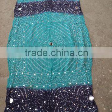 Terquise & blue Scarves Cotton Bandhage Tie & dye Scarves & stoles / 100% voile fabric printed dupatta