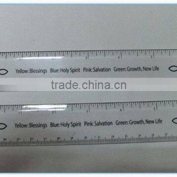 2015 Wholesale Cheap School Plastic Ruler Promotional 33cm Plastic Ruler With Logo Printing photo-4