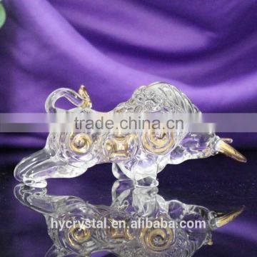 Crystal Bullfight Sculpture