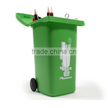 plastic Mini Desktop Wheelie Bin Plastic wheelie bin desk tidy