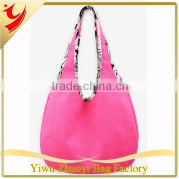 ZY181 custom heavy canvas sling bag blank pink