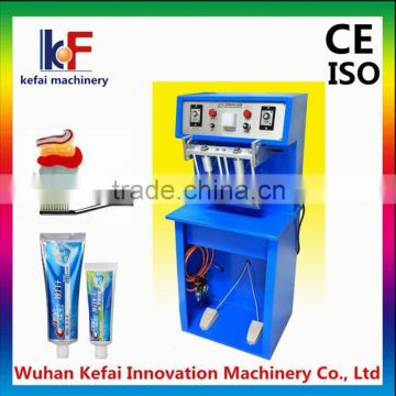 Manual plastic soft tube sealing printing machine