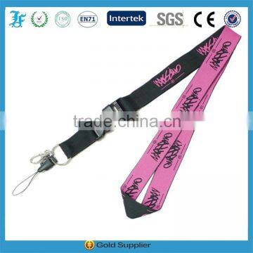 custom woven lanyard polyster material lanyard