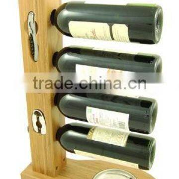 Bamboo wine bottle holder