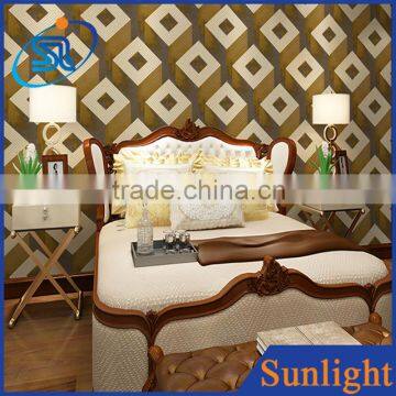 modern simple three-dimensional stereoscopic wallpaper classcial pattern pvc wallpaper interior 3d wallpaper