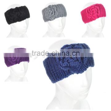 Ladies Flower knit Headband