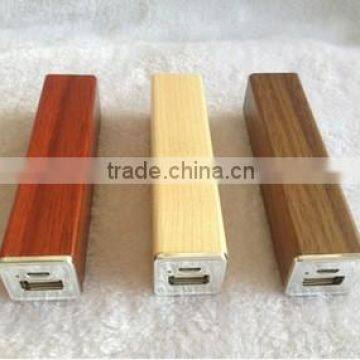 High quality wood portable power bank, mini power bank