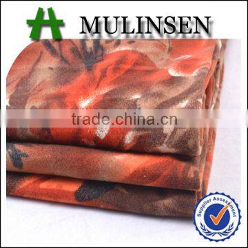 Shaoxing Textile Soft Print118D Polyester Knitted Fdy Brushed Printed Fabric