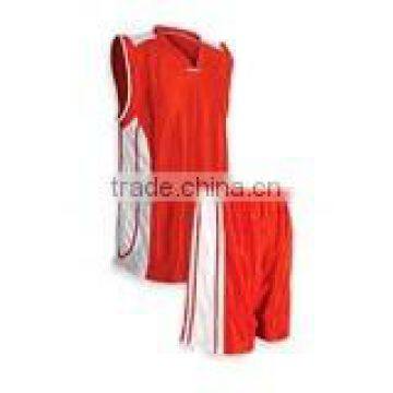 Red / white colors Basket Ball Uniform