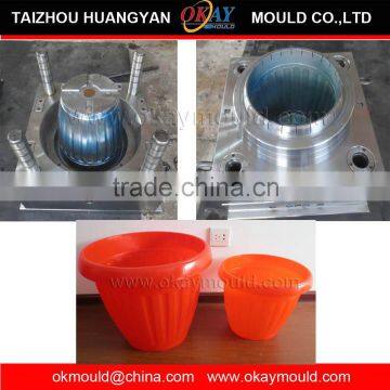 Injection plastic flower pot mould