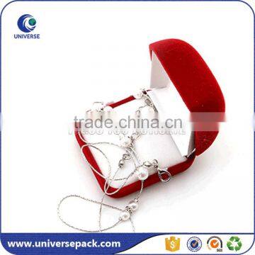 Luxury Red Color Velvet Boxes for Medals Made in China