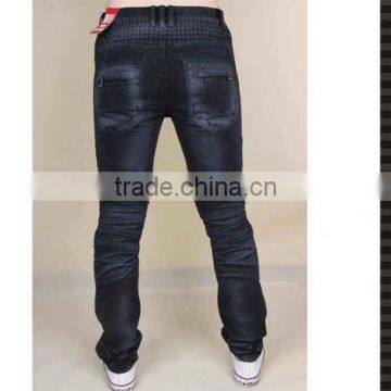 Hand Made High Quality Black Denim Pants Jeans Denim Jeans photo-4
