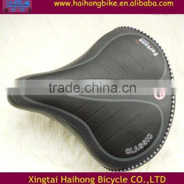 classic gaint carbon leather bicycle saddle with steel base