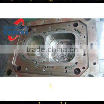 Plastic washing machine double barrel mold