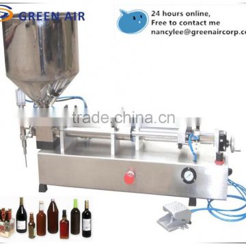 Pneumatic low viscosity liquid filling machine 9832G, Pneumatic filling machine made in china