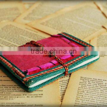 Pink small story writing antique and unique leather journal