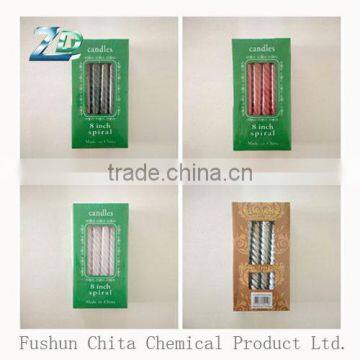 wholesale colorful no smoking no dripping taper candles