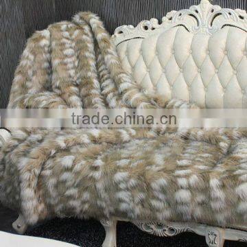 Wholesale Winter Knitted Baby Rex Rabbit Fur Skin Blanket