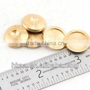 custom made brass round pad