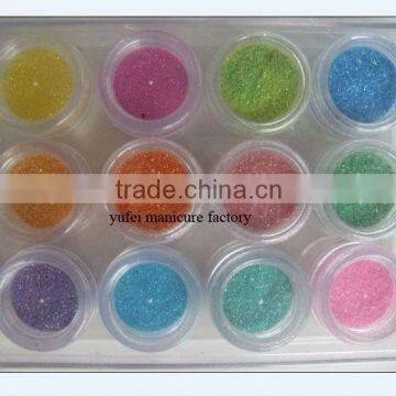 glitter powder container dust tips salon set