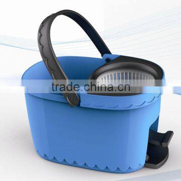 Magic foot pedal spin mop bucket