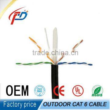 305M Outdoor Waterproof FTP/UTP Cat6 23AWG 4pairs Networking Cable