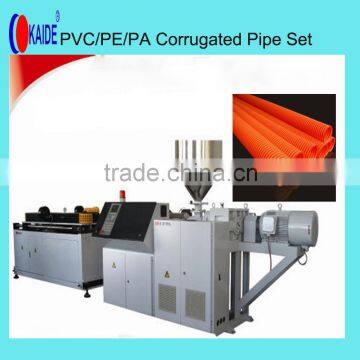 PVC/PE/PA Single wall corrugated tube making machine