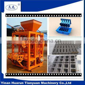 Hot Sell QTJ4-26C small semi concrete hollow block machinery