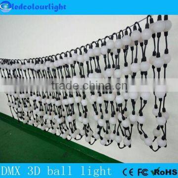 Indoor&outdoor waterproof led light ball DC15V Christmas tree DMX 3D pixel ball light