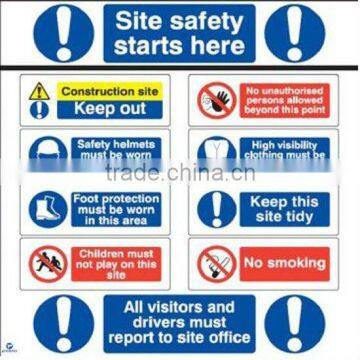 Polypropylene corflute safety sign,coroplast signage,pp corrugated plastic sign