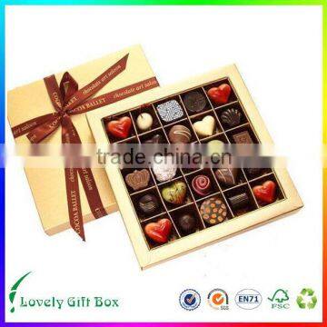 new design handmade rigid chocolate box packaging