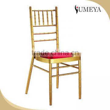 Wholesale hotel furniture aluminum wedding chiavari chair stackable napoleon chair