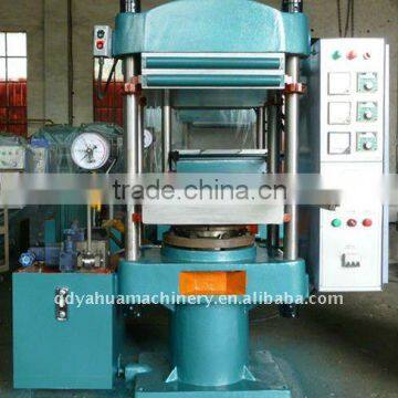 Column Type Hydraulic Rubber Floor Vulcanizing Press/Manual Push-Pull Rubber Vulcanizer