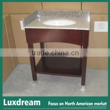 Customized hotel project bathroom vanity single cupc sink