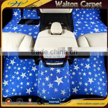 Star Pattern Anti Slip Custom Print High Quality TPR Car Mat